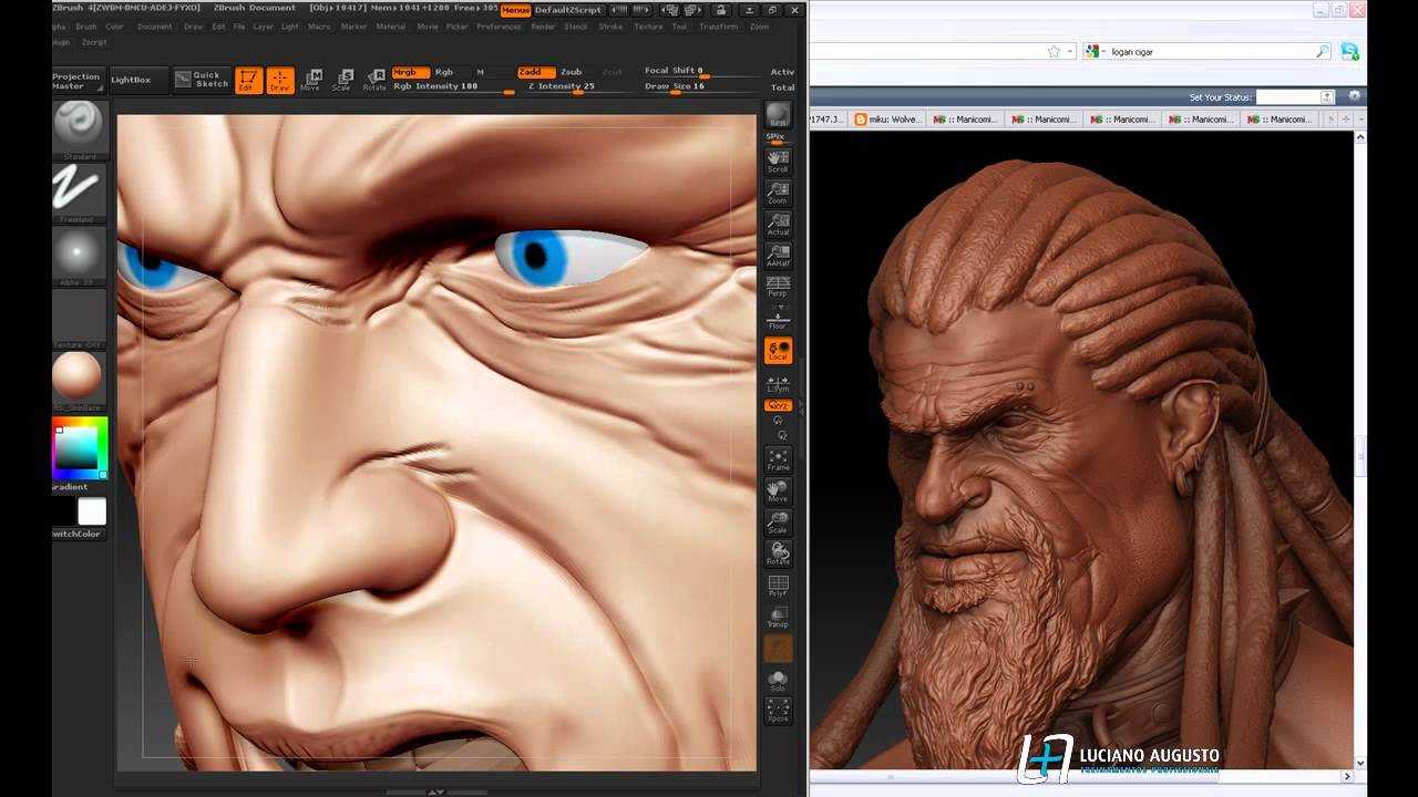 cad modelagem organica zbrush