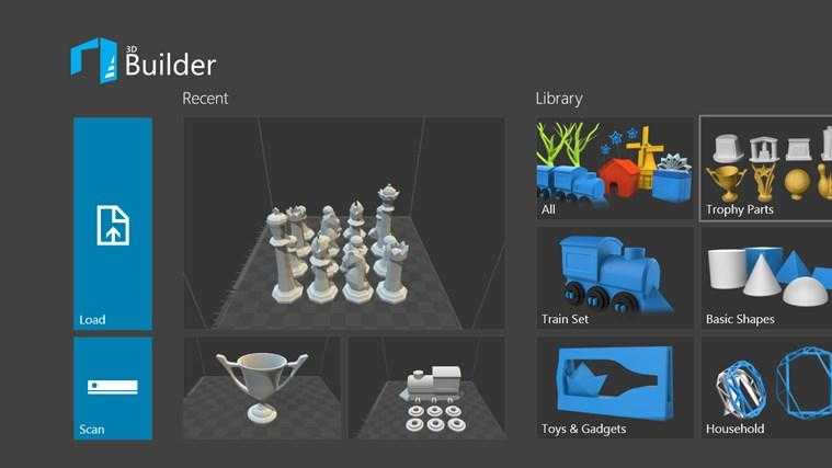 microsoft 3d builder interface